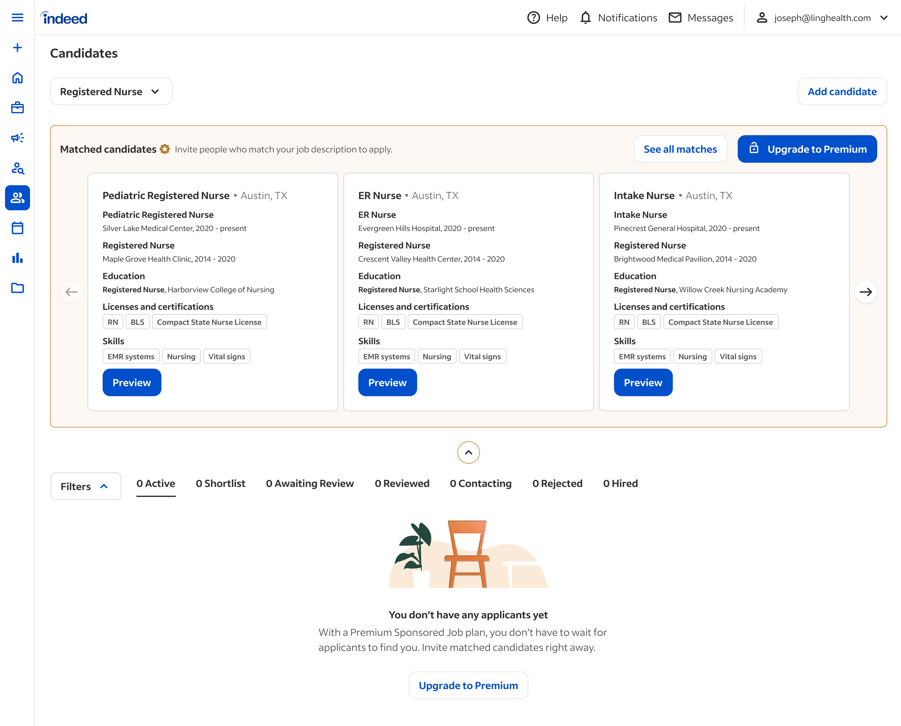 Zero applicants is a prime upgrade moment
